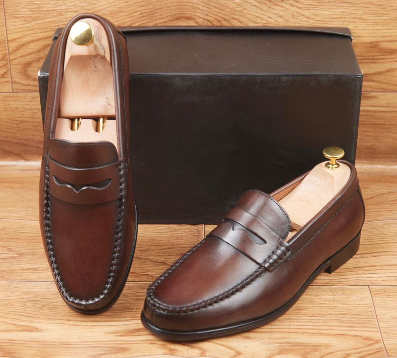 Mocassins en cuir pour homme