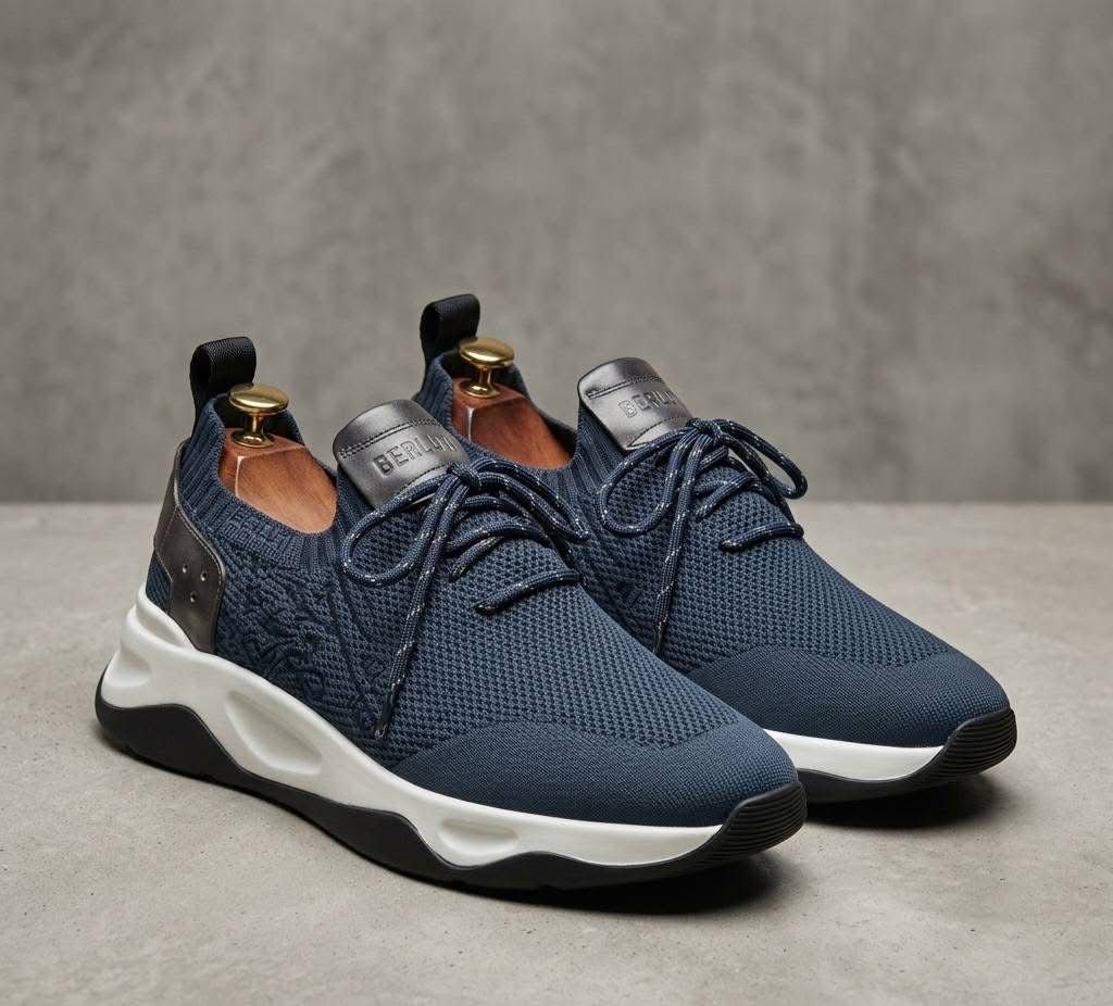 Cette chaussure est la célèbre basket Shadow de la prestigieuse maison de luxe française Berluti