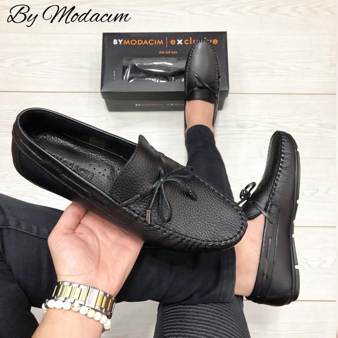 Mocassins en cuir pour homme de la collection "Exclusive" de la marque By Modacim.