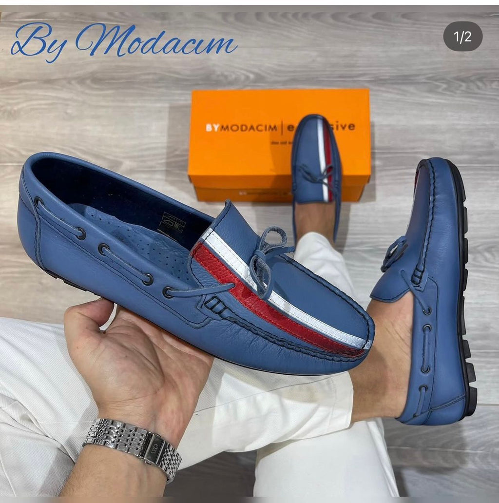 Mocassins en cuir pour homme de la collection Exclusive de la marque By Modacim.