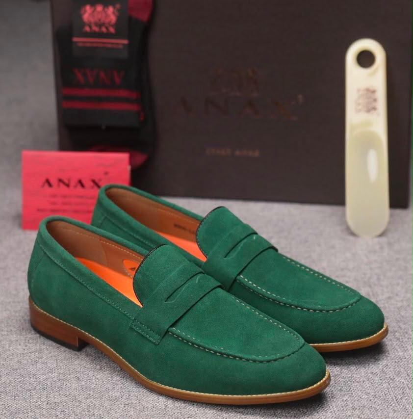 Mocassin Penny Loafer pour homme en daim