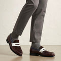 mocassins Penny bicolores pour homme