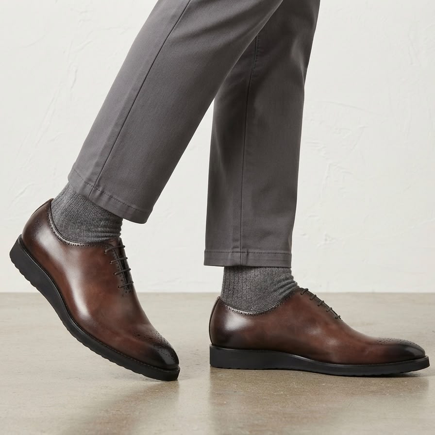 Richelieu hybride (modèle Wholecut Casual) de la marque Bocchus Firenze.