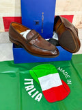 Mocassin "Penny Loafer" de la marque de luxe italienne Moreschi.