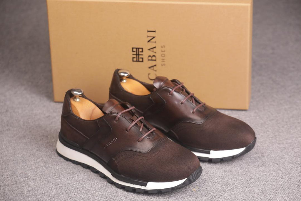 Baskets habillées bimatières de la marque GABANI SHOES