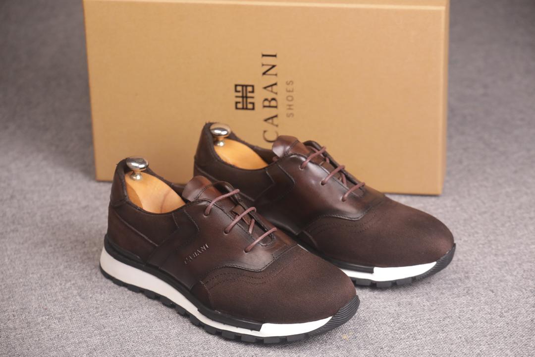 Baskets habillées bimatières de la marque GABANI SHOES