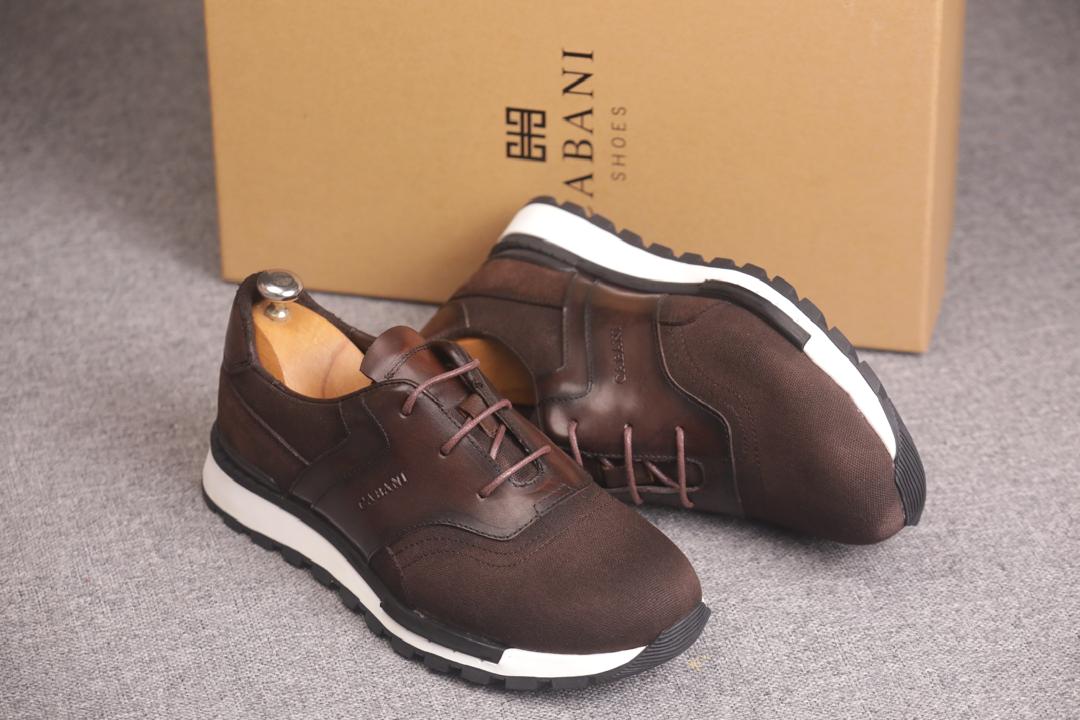 Baskets habillées bimatières de la marque GABANI SHOES