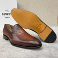 Mocassin Cursive Galet en cuir Venezia de la prestigieuse maison de luxe française Berluti