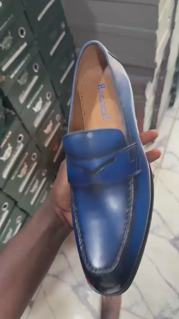 mocassin noir pour homme